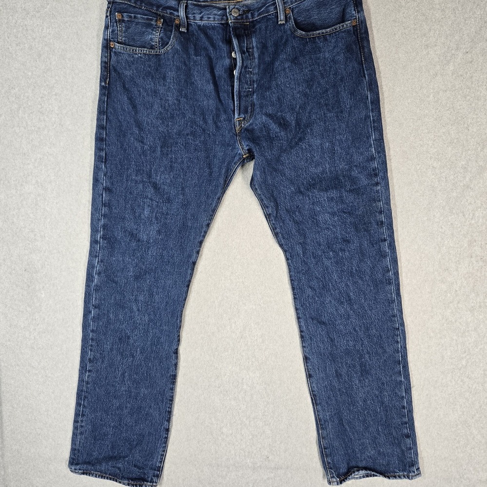 Levi's 501 Men Jeans 38X34 Blue Denim 32" Inseam Original Straight
